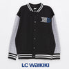 LCW Thick Positive Black Baseball Jacket 13429