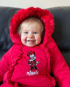 Minnie Mouse George Red Thick Quilted Snowsuit 13396