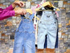 OSH KSH Pink and White Lining Overalls Dungaree 6620