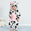 Cow Costume Mustard Quilted Romper Onesie Suit #12452