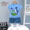 Dinosaurs Blue Summer Short and Shirt Set 12983