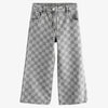 NXT Checker Board Straight Grey Jeans 13485