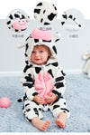 Cow Costume Mustard Quilted Romper Onesie Suit #12452