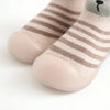 Bear Face Lining Light B Silicone Socks Shoes 2607 F