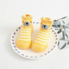 Bear Face Lining Yellow Silicone Socks Shoes 2607 C