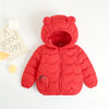 Dinosaur Red Hooded Puffer Jacket 13145