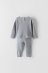 ZR Silver Grey Waffle Texture Rib All Weather Tracksuit 11380