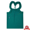 TAO Ruffled Trim Green Sleeveless Tank Top 10546