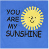 ML You are My Sunshine Royal Blue Full Sleeves Bodysuit 8801