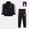 ADDS Striped New Logo Black Dry Fit Tracksuit 10037