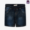 ML Dark Wash Elastic Waist Denim Shorts 10370