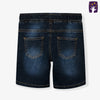 ML Dark Wash Elastic Waist Denim Shorts 10370