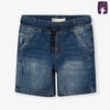 ML Medium Wash Elastic Waist Denim Shorts 10371