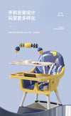 Baby High Chair Navy With Deattachable Wheels