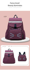 Cat Travel Backpack with Deattachable Kid Bag 2294