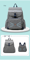 Cat Travel Backpack with Deattachable Kid Bag 2294