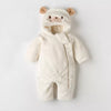 White Bear Rayon Fur Romper Suit #11551 A