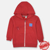 QS Emotions Red Fleece Zipper Hoodie 11521