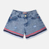 OM Fringed Denim Shorts 11916