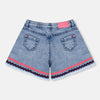 OM Fringed Denim Shorts 11916