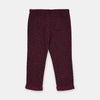 Maroon Cheetah Print Trouser 1445