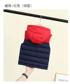 Red Blue Sleeveless Hooded Puffer Jacket 9747