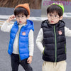 Cow Royal Sleeveless Hooded Puffer Jacket 9750