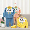 DONG Panda Blue Knitted Winter 2 Piece Suit 9637