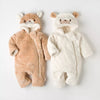 White Bear Rayon Fur Romper Suit #11551 A