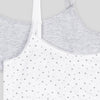 MONOPRIX Stars Grey Organic Cotton Bralette 2 pcs Pack #11966