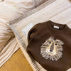 Lion Brown Knitted Sweater 9888