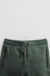 ZR Zip Pocket Green Ottoman Trouser 9836