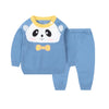 DONG Panda Blue Knitted Winter 2 Piece Suit 9637