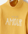 TAO Turtle Neck Amour Yellow Full Sleeve Shirt 8767