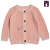 DYPLES Chunky Pink Knitted Cardigan 9119