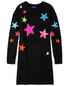 TCP Rainbow Star Knitted Long Sweater Dress #11583