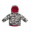 Camouflaged Red Dual sided Hooded Puffer Jacket 10749