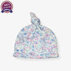 MC Frenchy Top Knot Floral Summer Beanie Cap 4886 B