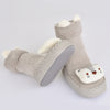 XBR Koala Grey Comfortable Socks Booties 5493