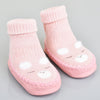 XBR Face Pink Comfortable Socks Booties 5502