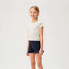 MN Ruffle Navy Girls Shorts 10515