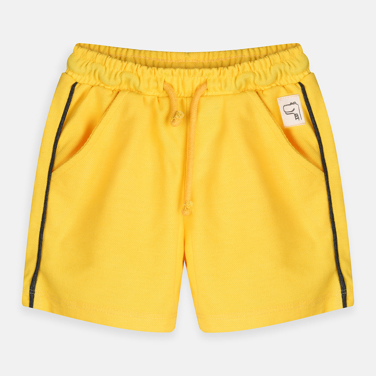 ZR Dinosaur Patch Yellow Jersy Shorts 7204 – MamasLittle