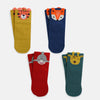 CRM Character Lion Kids 4 Socks Box 7495