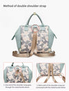 Qindu Pistachio Camouflage Mothers Backpack 2297