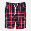 LH Red Navy Check Cotton Shorts 8394