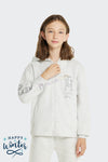 TTH Bon White Glitter Logo Super Soft Fleece Tracksuit 11159