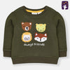 ZR Always Friends Green Terry Sweatshirt 9665