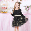 VKT Gold Black Full Sleeve Fancy Frock 11153