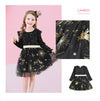 VKT Gold Black Full Sleeve Fancy Frock 11153