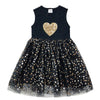 VKT Gold Heart Black Frock 7769